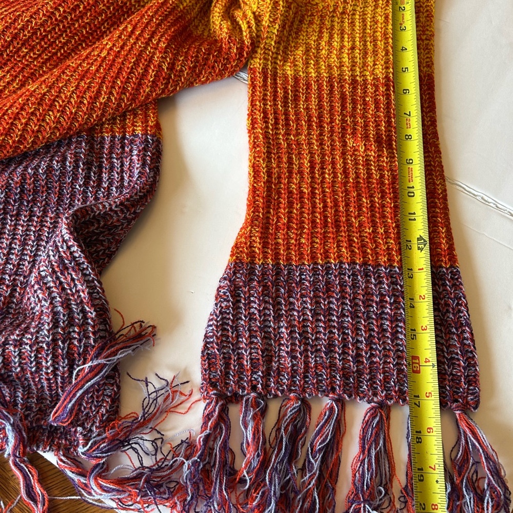 EARTHBOUND Yellow, Orange and Purple Knit Sweater Dress - Picture 4 of 7